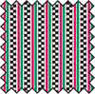Dollhouse Miniature Silk Fabric: Cookie Jar Stripe